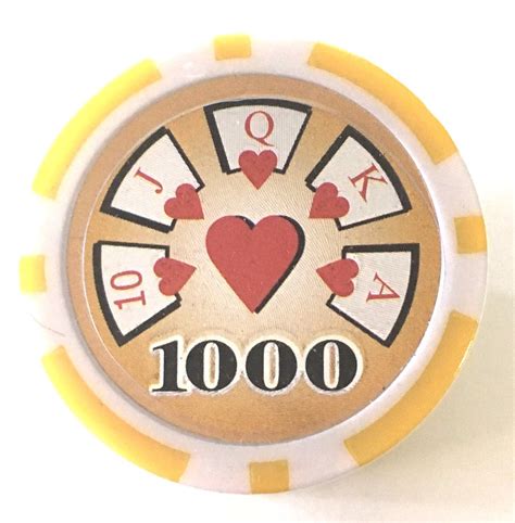 1000 Fichas De Poker Caso