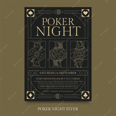 A Noite De Poker Modelo De Convite