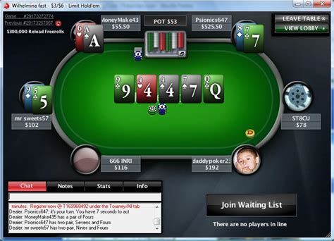 A Pokerstars Rs