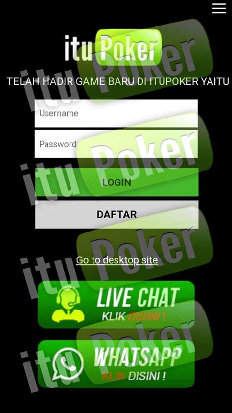 Aplikasi Itupoker Android