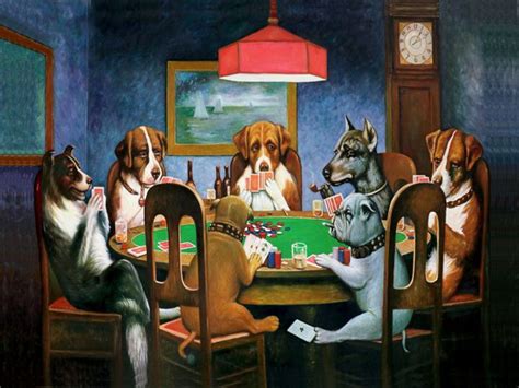 Autor Cuadro Perros Jugando Poker