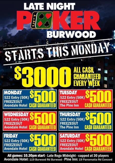 Avondale Poker Burwood