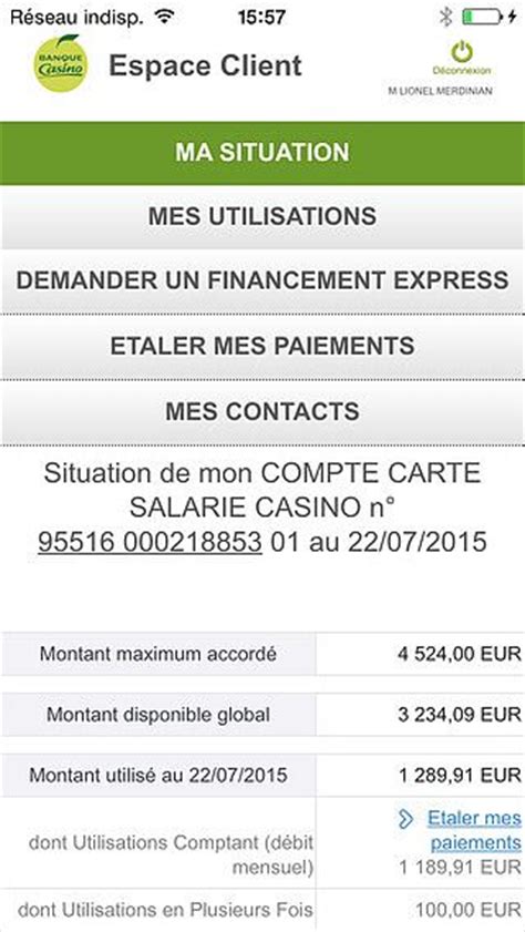 Banque Casino Mes Comptes