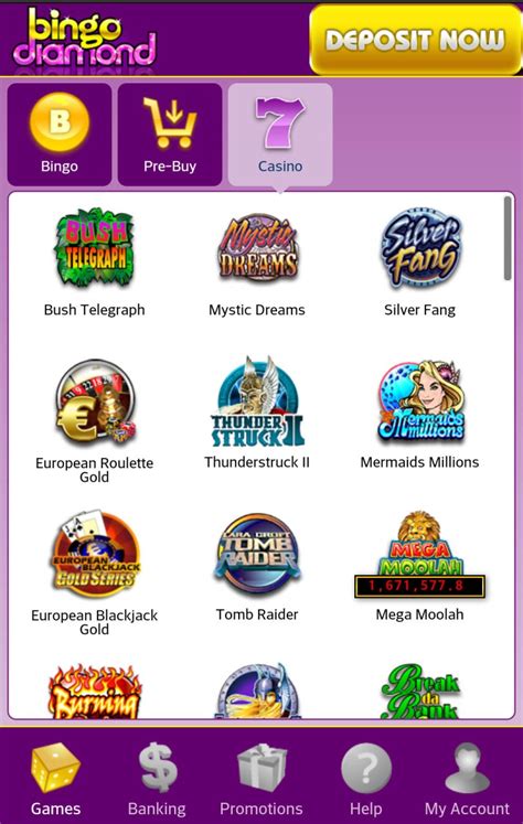 Bingo Diamond Casino Mobile