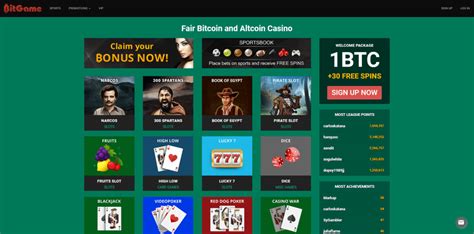 Bitgame Casino Bonus