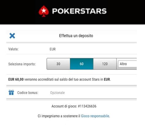 Bonus Pokerstars Volta E Ir