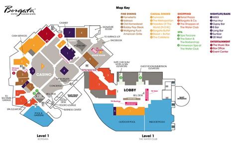 Borgata Piso Do Casino Layout