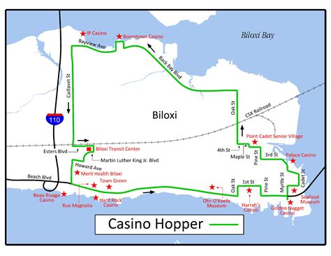 Casino Biloxi Funil Mapa