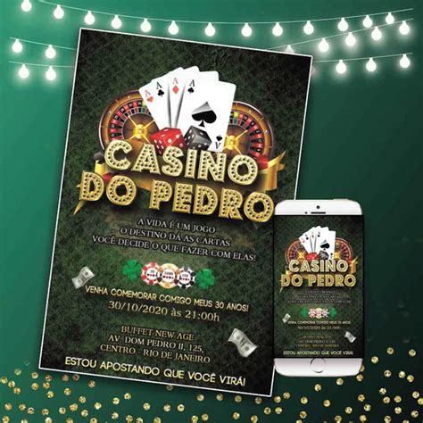 Casino Convite De Festa Redacao
