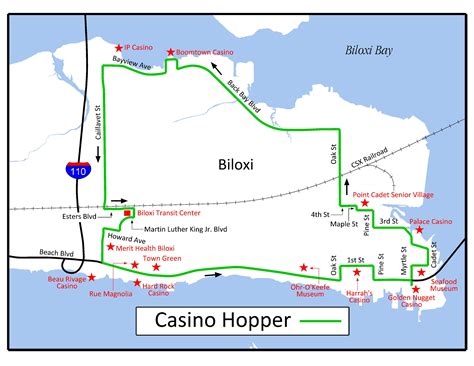 Casino Mississippi Mapa