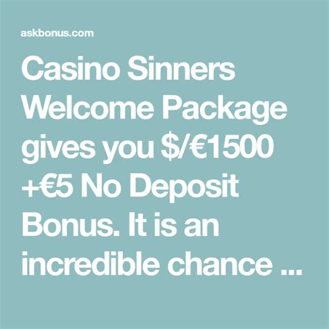 Casino Sinners Codigo Promocional