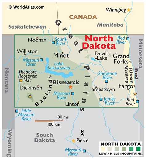 Cassinos Indigenas Dakota Do Norte Mapa