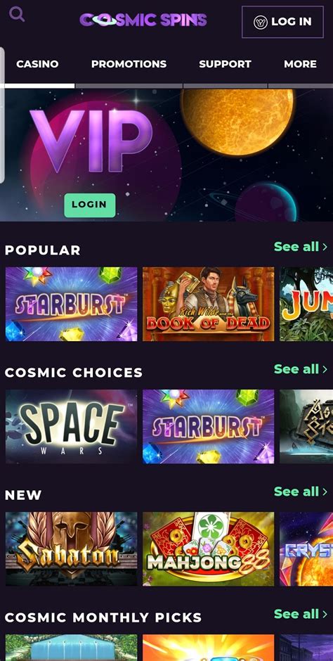 Cosmic Spins Casino Online