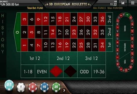 European Roulette 3d Advanced Bodog