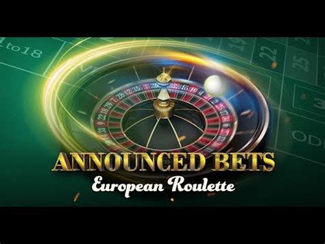 European Roulette Annouced Bets Blaze