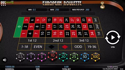 European Roulette Getta Gaming Betsson