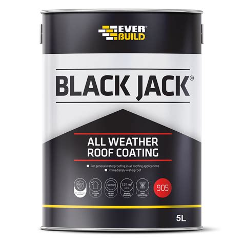 Everbuild Black Jack 905 Todo O Tempo Do Telhado Revestimento De 25 Litros