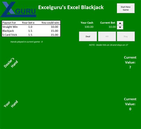 Excel Blackjack