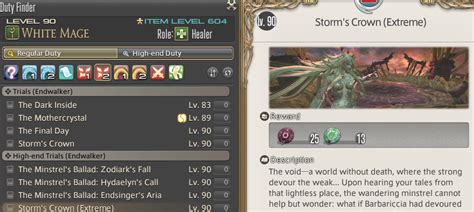 Ffxiv Ensaios De Roleta Requisitos