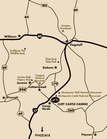 Flagstaff Casinos Mapa