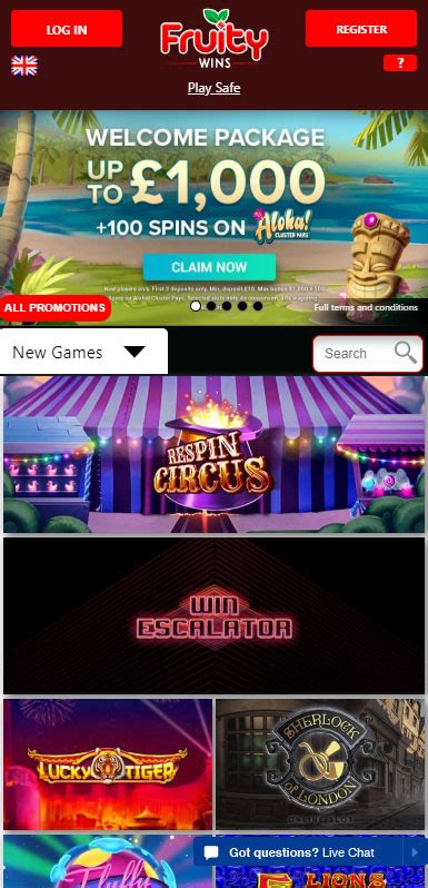 Fruity Wins Casino Mobile