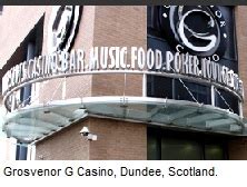 G Casino Dundee Menu