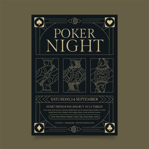 Graphicriver Noite De Poker Flyer Modelo