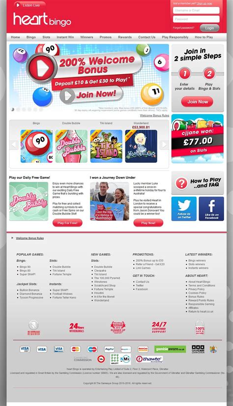 Heart Bingo Casino Online