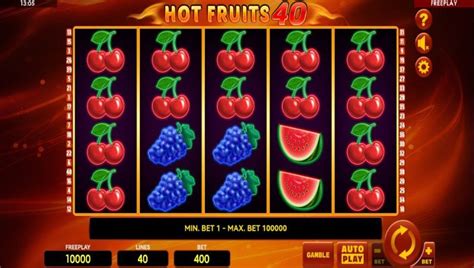 Hot Fruits 40 Slot Gratis