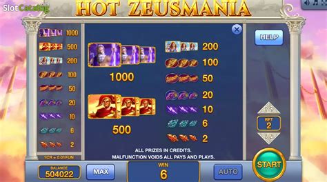 Hot Zeusmania 3x3 Betfair