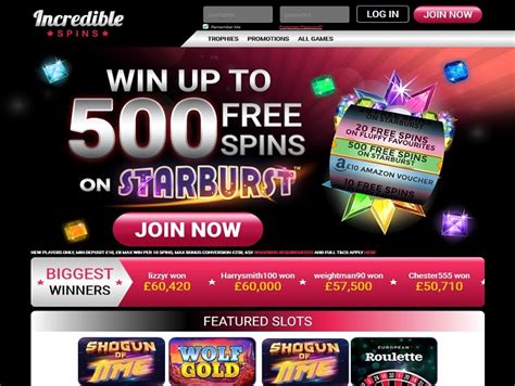 Incredible Spins Casino Codigo Promocional