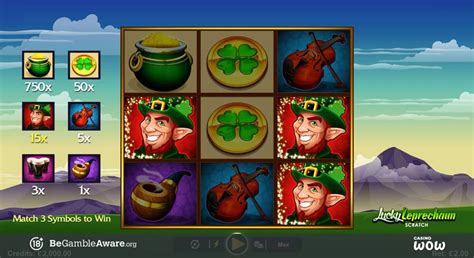 Jogar Lucky Leprechaun Scratch Com Dinheiro Real