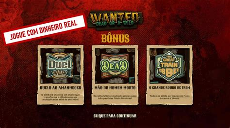 Jogar Wanted Dead Or A Wild Com Dinheiro Real