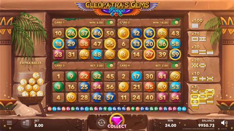 Jogue Cleopatra S Gems Bingo Online