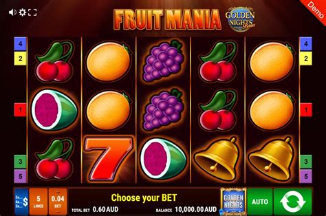 Jogue Fruit Mania Golden Nights Bonus Online
