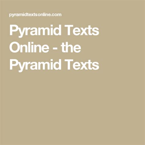 Jogue Pyramid Texts Online
