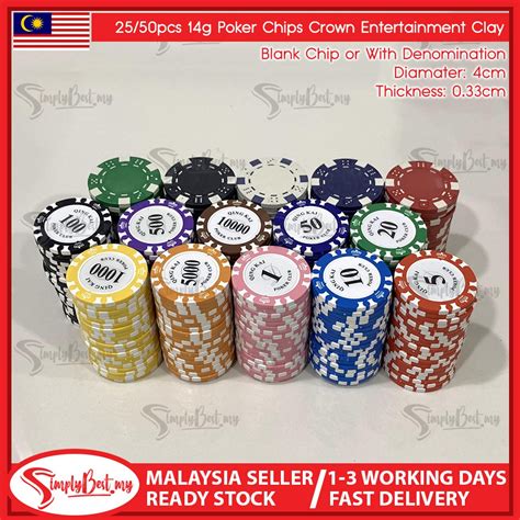 Jual Chip Poker Deluxe Malasia