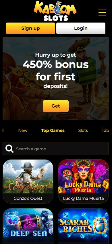 Kaboomslots Casino Mobile