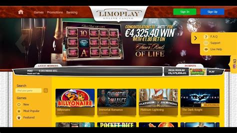 Limoplay Casino Mobile