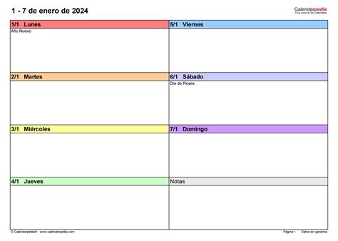 Livre Printable Calendario Semanal De 2024 Com Slots De Tempo
