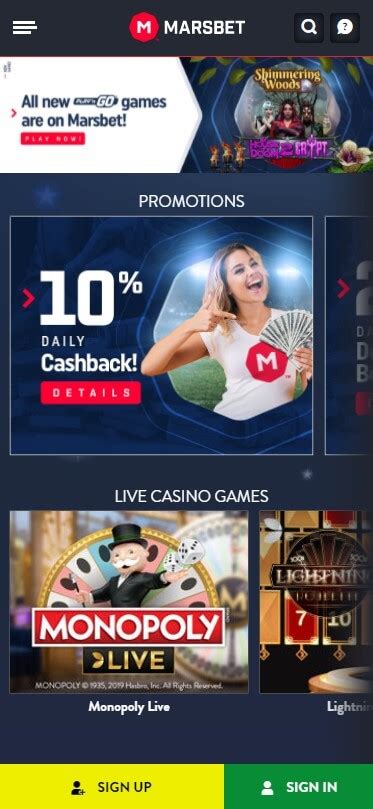 Marsbet Casino Mobile