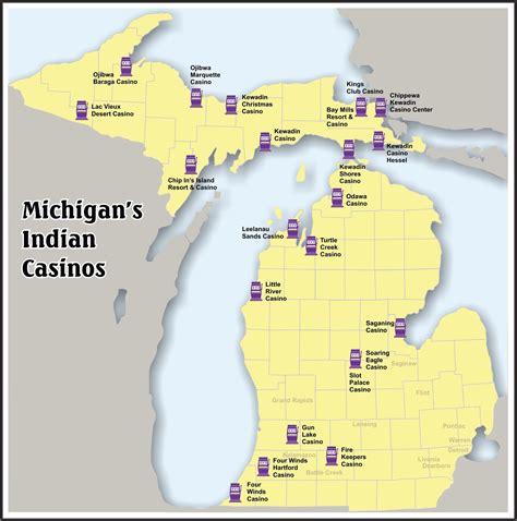 Michigan Casino Resorts Mapa