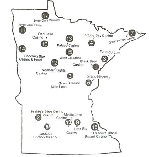 Minnesota Indian Casino Mapa