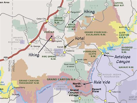 Mistica Slot Canyon Mapa