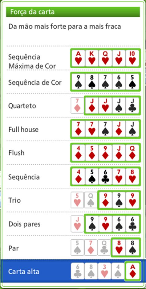 No Poker Nao Uma Reta Bater Um Flush