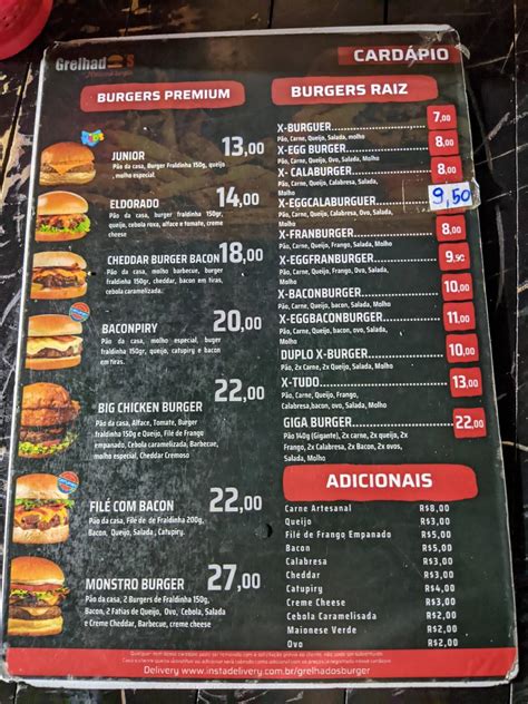 O Blackjack Bar E Menu De Grelhados