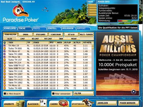 Paradise Poker Rede