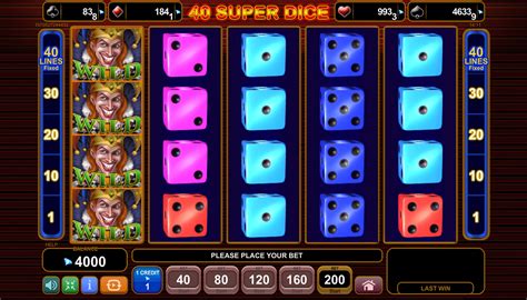 Play 40 Super Dice Slot