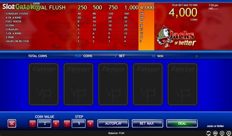 Play Jacks Or Better Espresso Slot