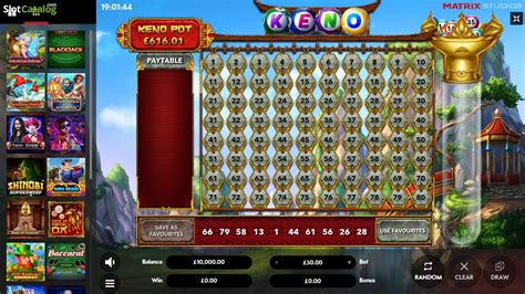 Play Keno Matrix Studios Slot